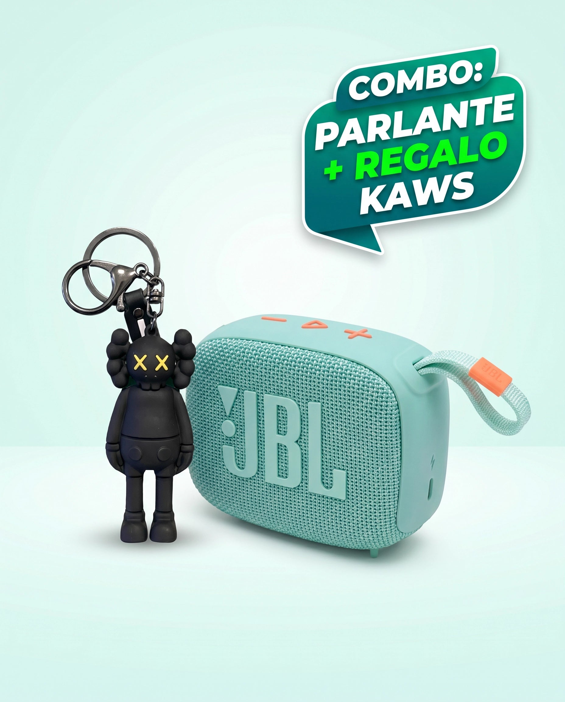 Combo Parlante G04+ Llavero Kaws